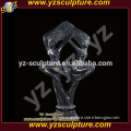 modern large indoor marble abstract statue of dancing girls